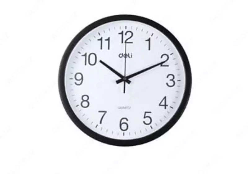 Dizayner devor soati "Deli" (Art. - 9006bk) Qora