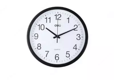 Dizayner devor soati "Deli" (Art. - 9006bk) Qora