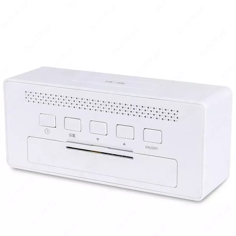 Elektron stol soati - budilnik "Deli Nusign" (Art. - 881-NS-wt) Oq