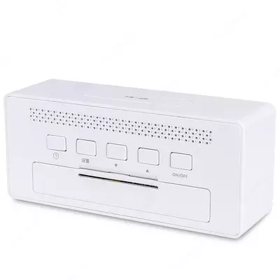 Электронные настольные часы - будильник "Deli Nusign" (Арт. - 881-NS-wt) Белые