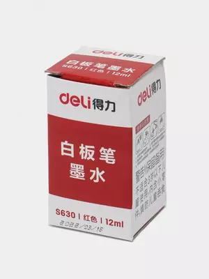 Чернила для маркера Deli "WB 004" 12 мл. (Арт. - 630-ESRD) Красные