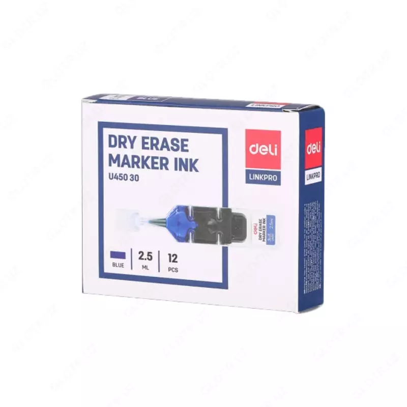 Чернила для перманентного маркера Deli "WB 005" 2.5 мл/12 шт. (Арт. - 45030-EU) Синие