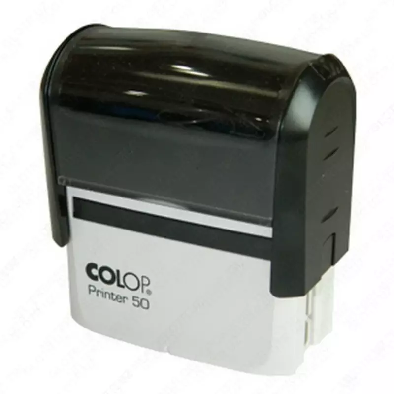 Штамп самонаборный Colop "Printer 50N/2 Set19A+B, 6 строк (Арт. - 147291) Черный/Синий