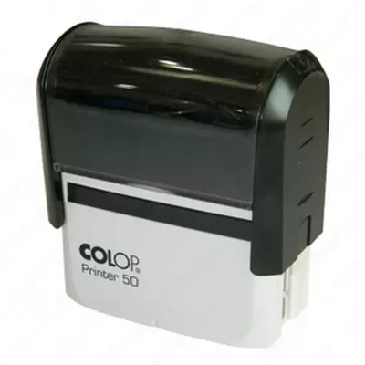 Штамп самонаборный Colop "Printer 50N/2 Set19A+B, 6 строк (Арт. - 147291) Черный/Синий