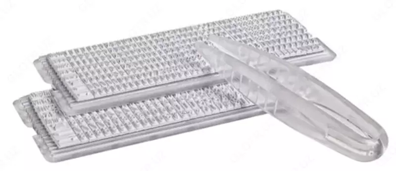 Штамп самонаборный Colop "Printer 55" Set19 A+B, 8 строк (Арт. - 101871) Синий/Синий