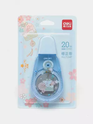 Корректирующая Штрих-лента "Deli" 20 м х 5 мм (Арт. - 71547) Ассорти