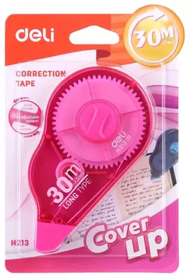 Корректирующая Штрих-лента Deli "Cover UP" 30 м х 5 мм (Арт. - 21301-EH) Ассорти