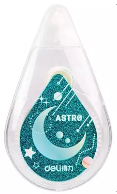 Корректирующая Штрих-лента Deli "Astro" 30 м х 5 мм (Арт. - 71495) Белая/декор