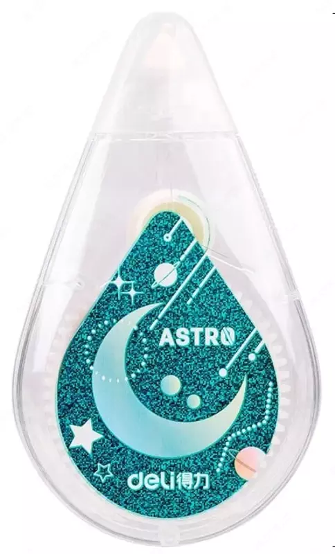 Корректирующая Штрих-лента Deli "Astro" 30 м х 5 мм (Арт. - 71495) Белая/декор