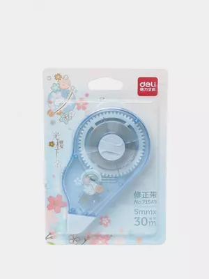 Корректирующая Штрих-лента "Deli" 30 м х 5 мм (Арт. - 71549) Ассорти