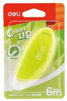 7 100 сум Корректирующая Штрих-лента Deli "Cover UP" 6 м х 5 мм (Арт. - 20001-EH) Ассорти