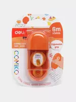 Корректирующая Штрих-лента Deli "Comico" 6 м х 5 мм (Арт. - 350-H) Ассорти Только в розницу