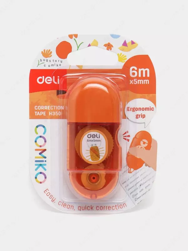 Tuzatuvchi lenta Deli "Comico" 6m x 5mm (Art.-350-H) Turli xil