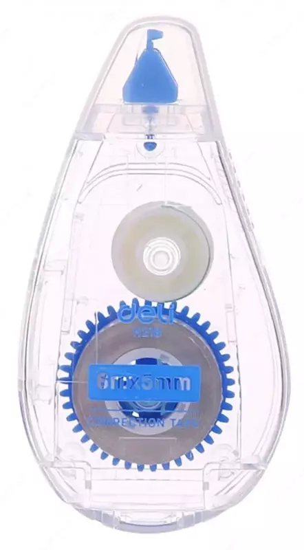 Корректирующая Штрих-лента Deli "Cover UP" 6 м х 5 мм (Арт. - 21801-EH) Прозрачная