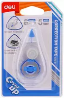 7 100 сум Корректирующая Штрих-лента Deli "Cover UP" 6 м х 5 мм (Арт. - 21801-EH) Прозрачная