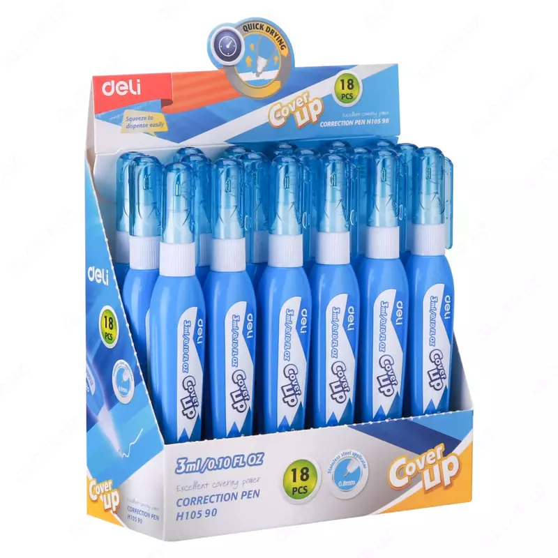 Tuzatish ruchkasi Deli "Cover UP" 3 ml. (Res. - 10590-EH)