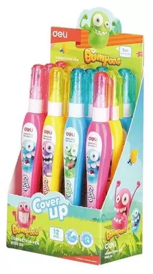 Корректирующая штрих-ручка Deli "Cover UP Bumpees" 5 мл. (Арт. - 10000-EH) Ассорти
