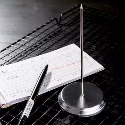 "Deli" cheklari uchun metall stend f. 7,6 x 1,2 x 14,2 sm (m. № - 0241)