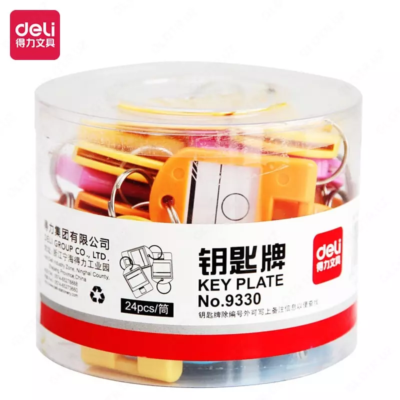 Kalit zanjiri "Deli" uzuk - o'rnatish, yorliq (Art. - 9330-1) Assortiment