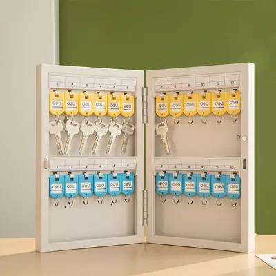 Универсальный Шкаф для ключей "Deli" 24 ключа (Арт.- 9321) Серый
