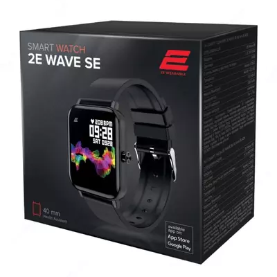 Смарт-часы "2E Accessories" Wave SE 40 mm (Арт. - 2E-CWW10BK) Черные
