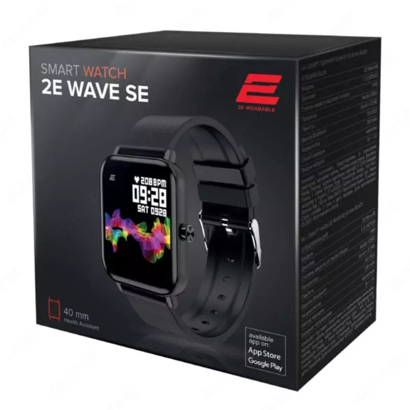 Смарт-часы "2E Accessories" Wave SE 40 mm (Арт. - 2E-CWW10BK) Черные