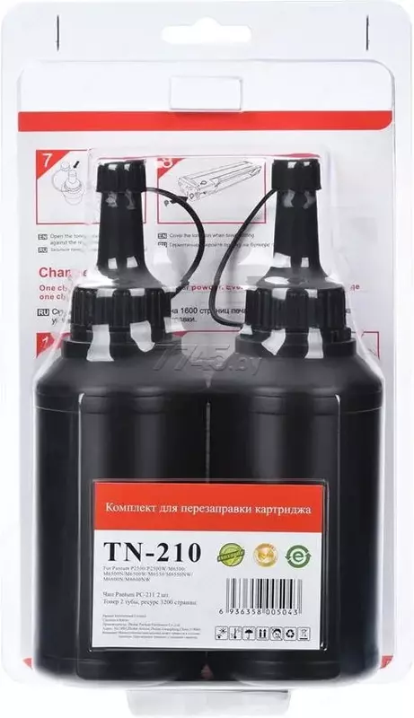 Заправочный комплект "Pantum" для картриджа PC-230R/211EV M6500/M6607, P2207/2500W (Арт. - TN-210)