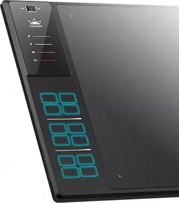 Графический планшет "Huion" WH1409 V2, USB (Арт. - WH1409V2_HUION) Черный