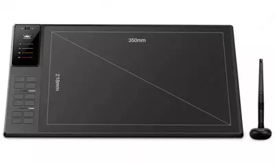 Графический планшет "Huion" WH1409 V2, USB (Арт. - WH1409V2_HUION) Черный