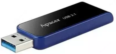 Flash - Disk "Apacer" AH356, 32 GB, USB 3.1 (Art. № - AP32GAH356B-1) Qora