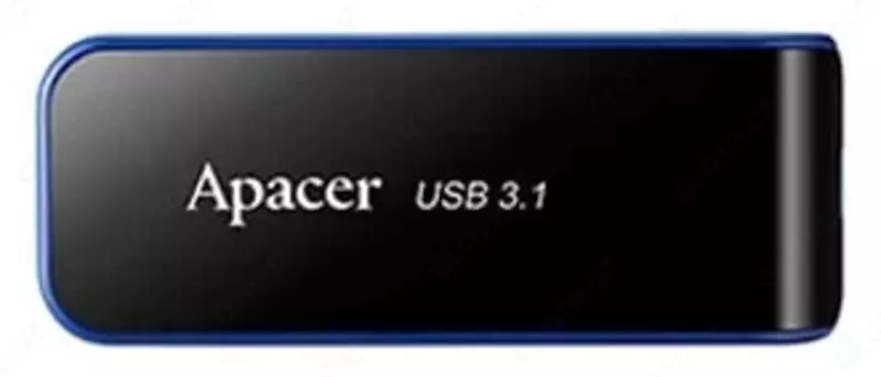 Flash - Disk "Apacer" AH356, 32 GB, USB 3.1 (Art. № - AP32GAH356B-1) Qora