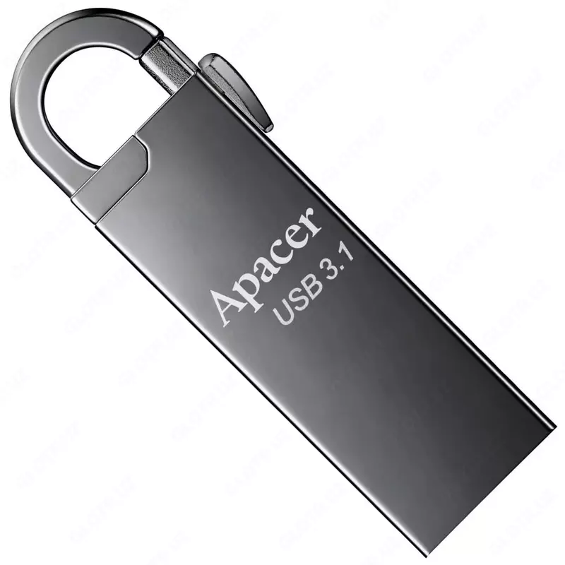 Flash - Disk "Apacer" AH15A, 64 GB, USB 3.1 (Art. № - AP64GAH15AA-1) Qora