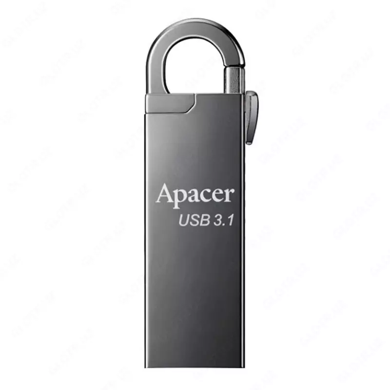 Flash - Disk "Apacer" AH15A, 64 GB, USB 3.1 (Art. № - AP64GAH15AA-1) Qora