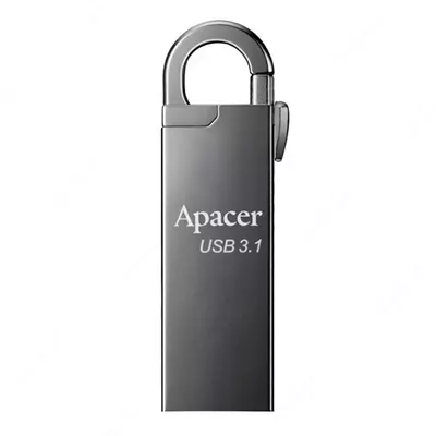Flash - Disk "Apacer" AH15A, 64 GB, USB 3.1 (Art. № - AP64GAH15AA-1) Qora