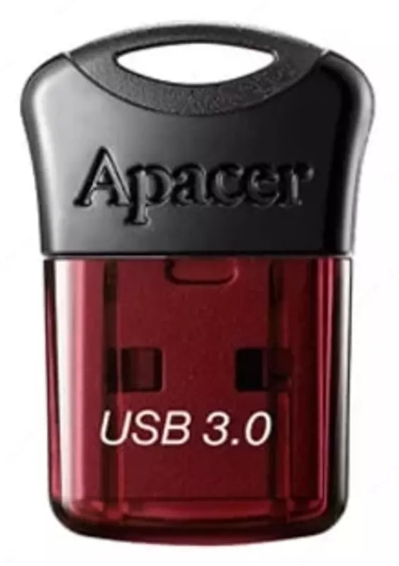 Flash - Disk "Apacer" AH157, 32GB, USB 3.0 (Art. № - AP32GAH157R-1) Qizil/Qora