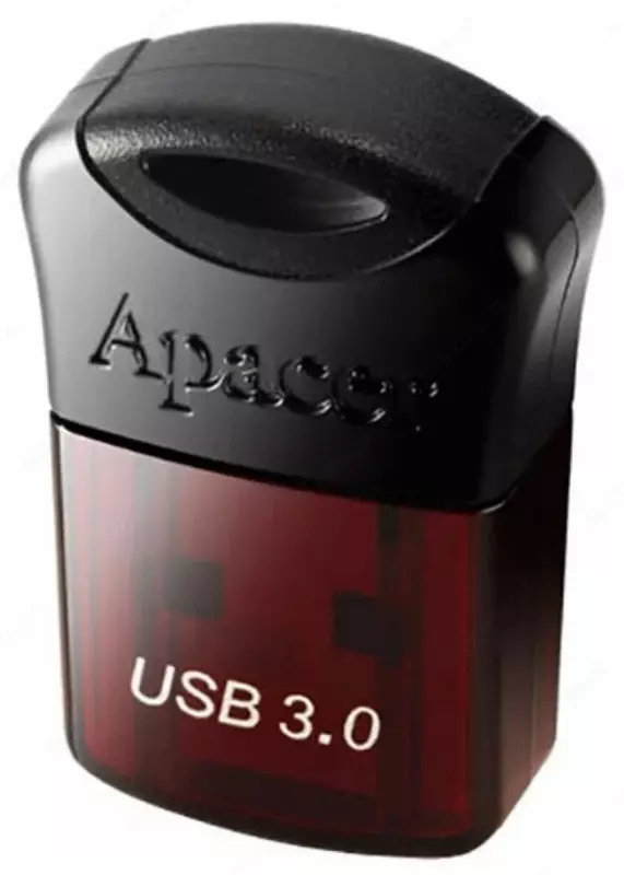Flash - Disk "Apacer" AH157, 32GB, USB 3.0 (Art. № - AP32GAH157R-1) Qizil/Qora