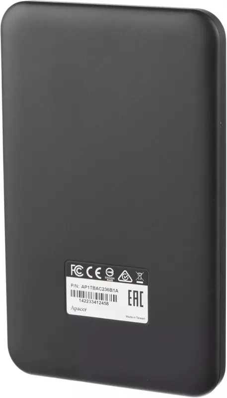 Qattiq disk - Disk HDD "Apacer" 2,5" AC236, USB 3.1, 1TB (Art. № - AP1TBAC236B-1) Qora