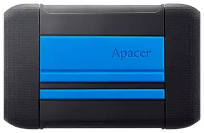 Жесткий диск - Накопитель HDD "Apacer" 2.5" AC633, USB 3.1, 1TB (Арт. - AP1TBAC633U-1) Синий/Черный