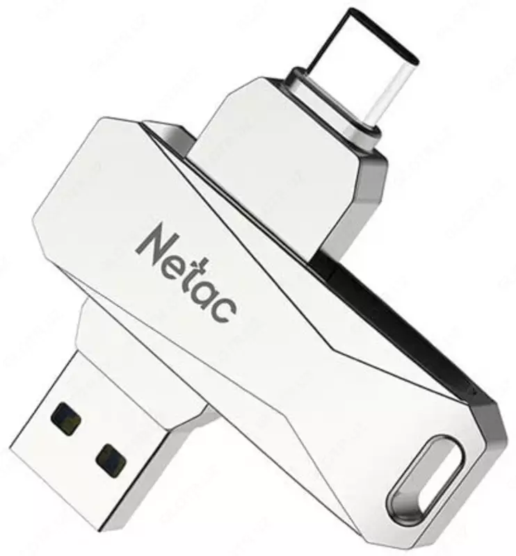 Flash - Drive "Netac" Dual U782C, 128 GB, USB 3.0 (Art. No. - NT03U782C-128G-30PN) Kumush