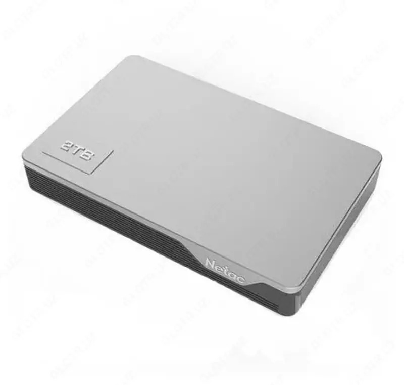 Qattiq disk - HDD "Netac" 2,5" K338, USB 3.0, 2TB (Art. No. - NT05K338N-002T-30SL) Kumush metall