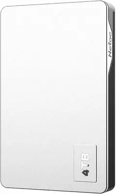 Жесткий диск - Накопитель HDD "Netac" 2.5" K338, USB 3.0, 4TB (Арт. - NT05K338N-004T-30SL) Серебристый металлик