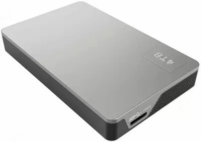 Жесткий диск - Накопитель HDD "Netac" 2.5" K338, USB 3.0, 4TB (Арт. - NT05K338N-004T-30SL) Серебристый металлик