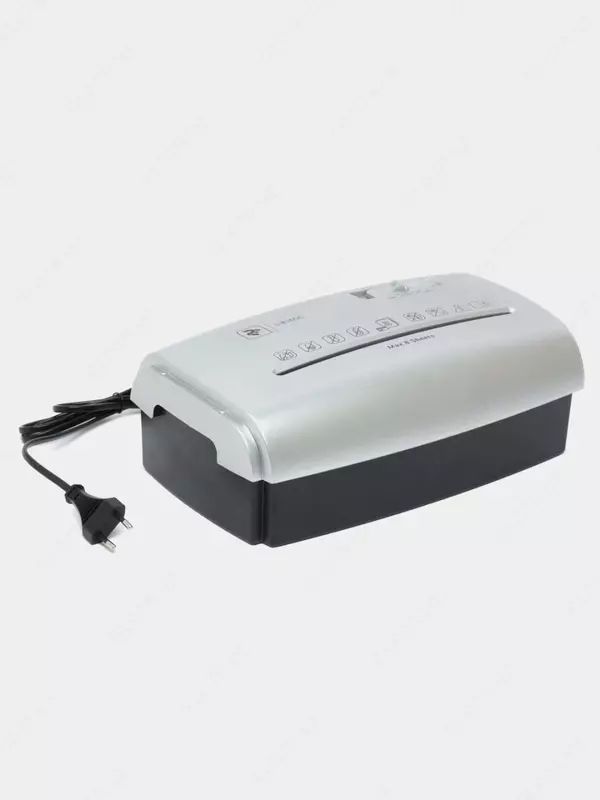 Qog'oz maydalagich "2E" S-810CC, 8 varaq (Art. № - 2E-S-810CC) Qora/kumush