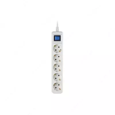 Uzatma kabeli "2E 5 m, 5 rozetka (Art. - 2E-U05ESM5W) Oq