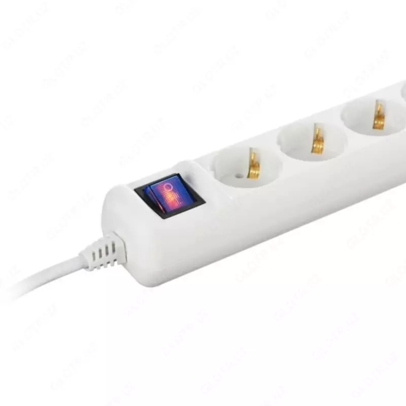 Uzatma kabeli "2E 5 m, 5 rozetka (Art. - 2E-U05ESM5W) Oq