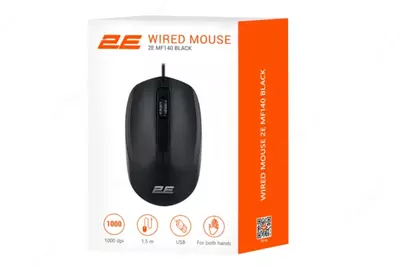 Simli sichqoncha "2E" MF140 USB (Art. - 2E-MF140UB) Qora