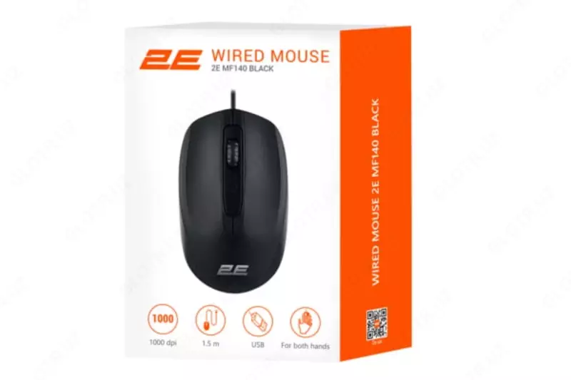 Simli sichqoncha "2E" MF140 USB (Art. - 2E-MF140UB) Qora