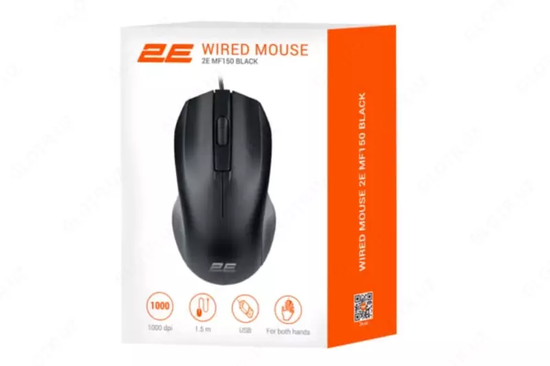 Simli sichqoncha "2E" MF150 USB (Art. - 2E-MF150UB) Qora