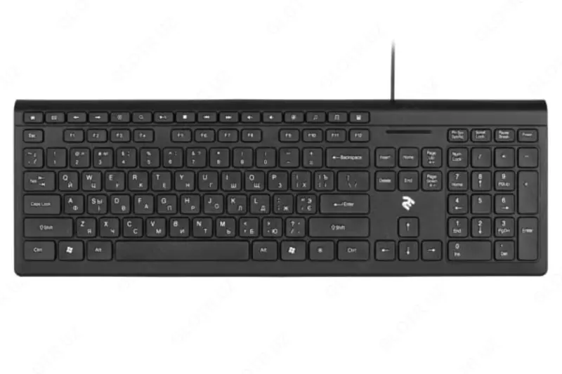 "2e" simli klaviatura Km1020 Slim USB (Art. - 2e-KM1020UB) qora