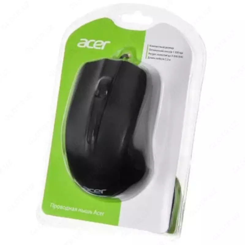 Simli sichqoncha" Acer " OMW010 USB (Art. - ZL.MCEEE.001) qora